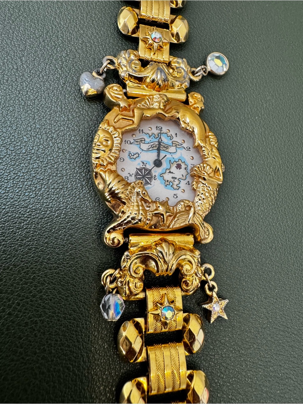 Vintage Kirks Folly Foreverland/ Neverland Charm Bracelet Watch PreOwned READ - Picture 2 of 10